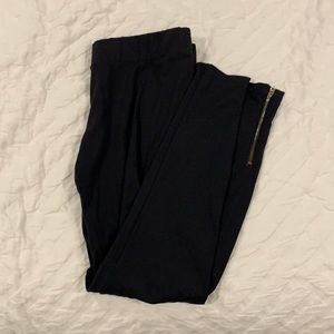 Rune NYC Black Zipper Leggings SP